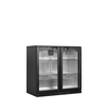 Minibar prosklené křídlové dveře, černá | TEFCOLD, BA21H