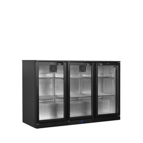 Minibar prosklené křídlové dveře, černá | TEFCOLD, BA31H