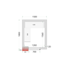 Panely do chladicí místnosti s 120 mm izolací | TEFCOLD, CR 150x180x220