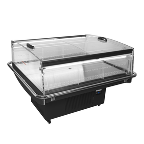 Chladicí vitrína samoobslužná, ventilovaná, černá | TEFCOLD, PDC 126 VS SL LED