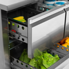 Chladicí stůl vhodný pro pekárny 400x600 mm, 3 dveře | TEFCOLD, BK310