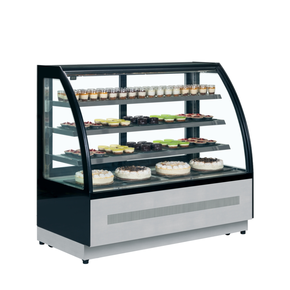 Chladicí vitrína cukrářská v černém provedení | TEFCOLD, LPD 1500 C Black