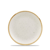 Bílý mělký talíř, ručně zdobený 16,5 cm | CHURCHILL, Stonecast Barley White