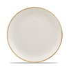Bílý mělký talíř, ručně zdobený 26 cm | CHURCHILL, Stonecast Barley White