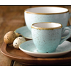 Porcelánový šálek na espresso, ručně zdobený 100 ml | CHURCHILL, Stonecast Duck Egg Blue