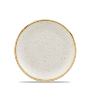 Biały talerz płaski, ręcznie zdobiony 16,5 cm | CHURCHILL, Stonecast Barley White