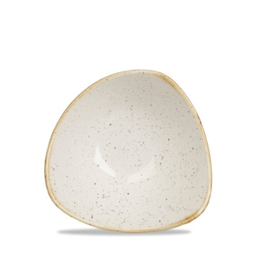 Bílá miska ve tvaru trojúhelníku, ručně zdobená 260 ml | CHURCHILL, Stonecast Barley White