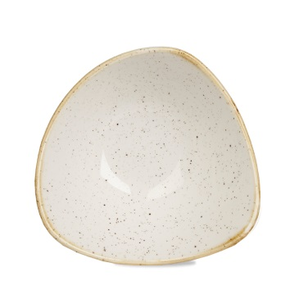 Bílá miska ve tvaru trojúhelníku, ručně zdobená 370 ml | CHURCHILL, Stonecast Barley White