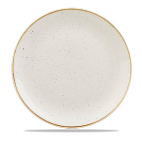 Bílý mělký talíř, ručně zdobený 28,8 cm | CHURCHILL, Stonecast Barley White