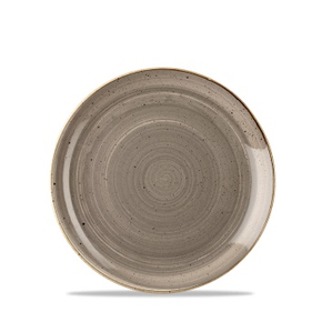 Mělký talíř šedý, ručně zdobený 16,5 cm | CHURCHILL, Stonecast Peppercorn Grey