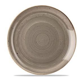 Mělký talíř šedý, ručně zdobený 28,8 cm | CHURCHILL, Stonecast Peppercorn Grey