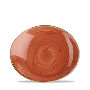 Oválný porcelánový talíř, ručně zdobený 19,2 cm | CHURCHILL, Stonecast Spiced Orange