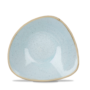 Porcelánová miska ve tvaru trojúhelníku, ručně zdobená 370 ml | CHURCHILL, Stonecast Duck Egg Blue