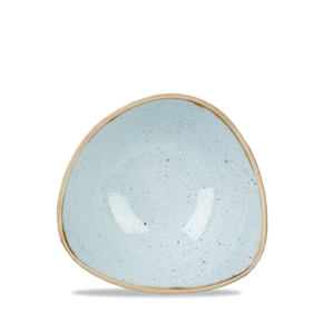 Porcelanowa trójkątna miska, ręcznie zdobiona 260 ml | CHURCHILL, Stonecast Duck Egg Blue