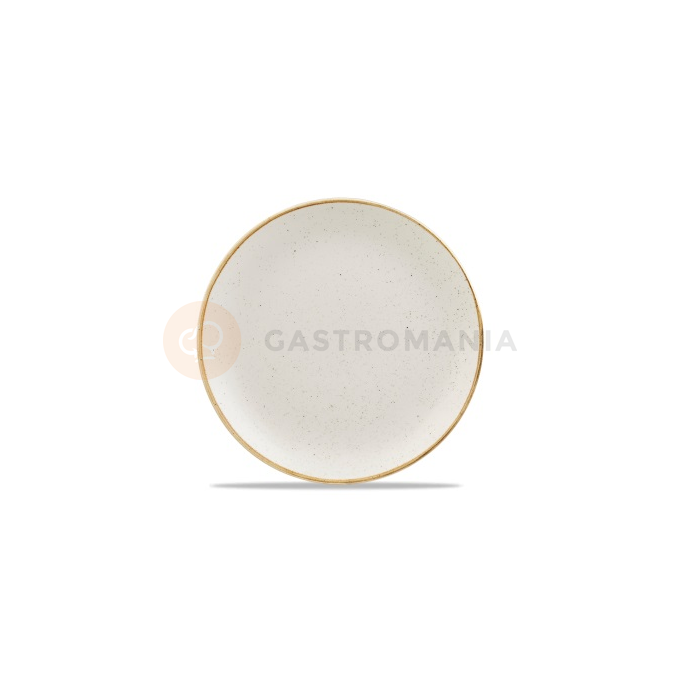 Biały talerz płaski, ręcznie zdobiony 26 cm | CHURCHILL, Stonecast Barley White