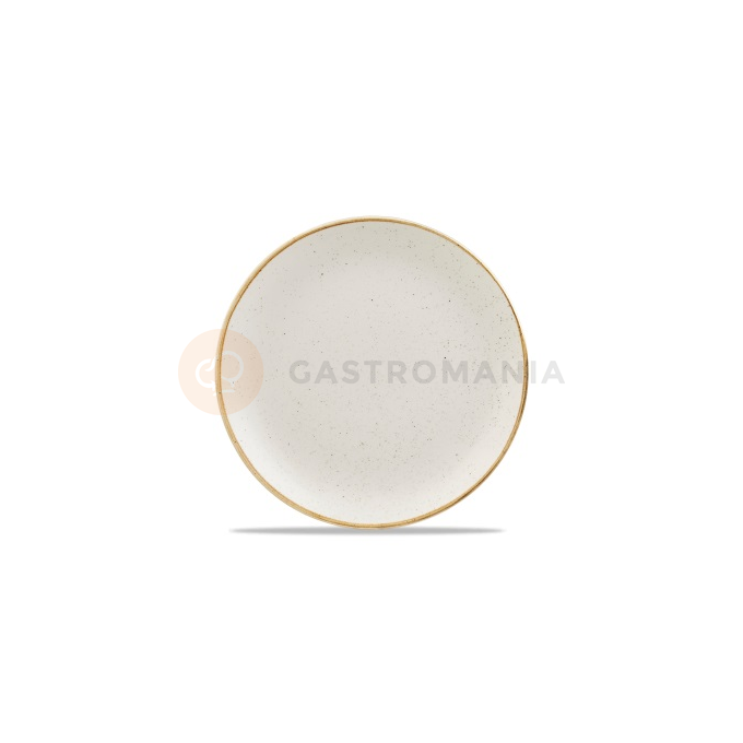 Bílý mělký talíř, ručně zdobený 21,7 cm | CHURCHILL, Stonecast Barley White