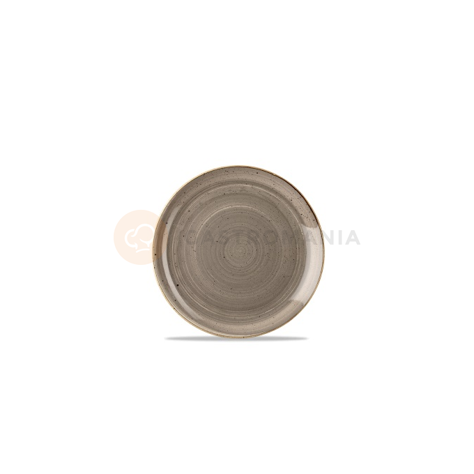 Mělký talíř šedý, ručně zdobený 16,5 cm | CHURCHILL, Stonecast Peppercorn Grey