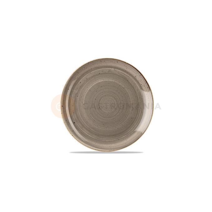 Mělký talíř šedý, ručně zdobený 28,8 cm | CHURCHILL, Stonecast Peppercorn Grey