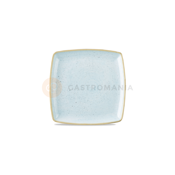 Porcelánový hranatý talíř, ručně zdobený 26,8 x 26,8 cm | CHURCHILL, Stonecast Duck Egg Blue
