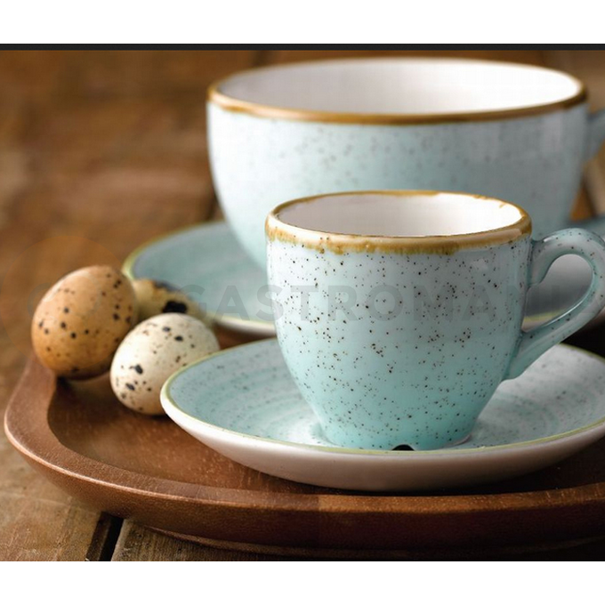 Porcelánový mělký talíř, ručně zdobený 16,5 cm | CHURCHILL, Stonecast Duck Egg Blue