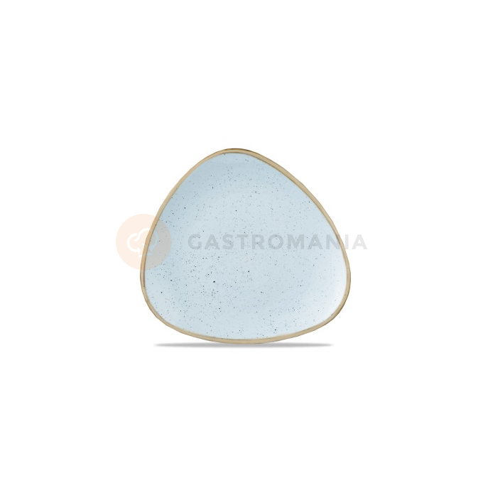 Porcelánový talíř ve tvaru trojúhelníku, ručně zdobený 22,9 cm | CHURCHILL, Stonecast Duck Egg Blue