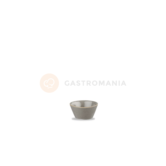 Szara miseczka na dipy, ręcznie zdobiona 90 ml | CHURCHILL, Stonecast Peppercorn Grey