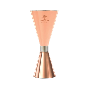 Jigger - barová odměrka Slim Style, 2 oz., 30/60 ml, měděná s ocelovým okrajem | BARFLY, M37090CP