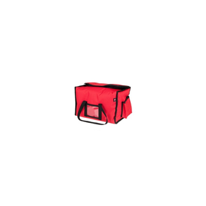 Vyhřívaná taška na 4x lunchbox 20x25 cm z codury, zapínání na suchý zip, červená s černým lemováním | FURMIS, LUNCHBOX 4P