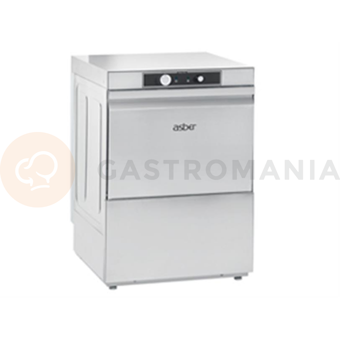 Myčka nádobí, dávkovač mycího prostředku, vypouštěcí čerpadlo, výška otvoru: 320 mm, 600x605x830 mm. | ASBER, GE-500 COLD B DD, Easy Line