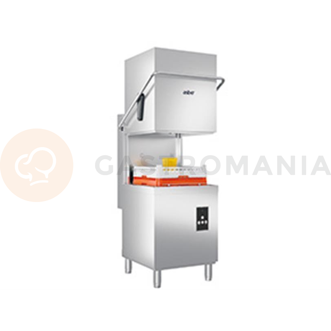 Průchozí myčka nádobí, dávkovač mycího prostředku, výška otvoru: 440 mm, 630x770x1485 mm. | ASBER, GMX-H500 W DD, Mitte Line