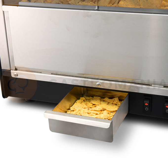 Ohřívač nachos, černý, 500W, 400x344x525 mm | HENDI, 282779