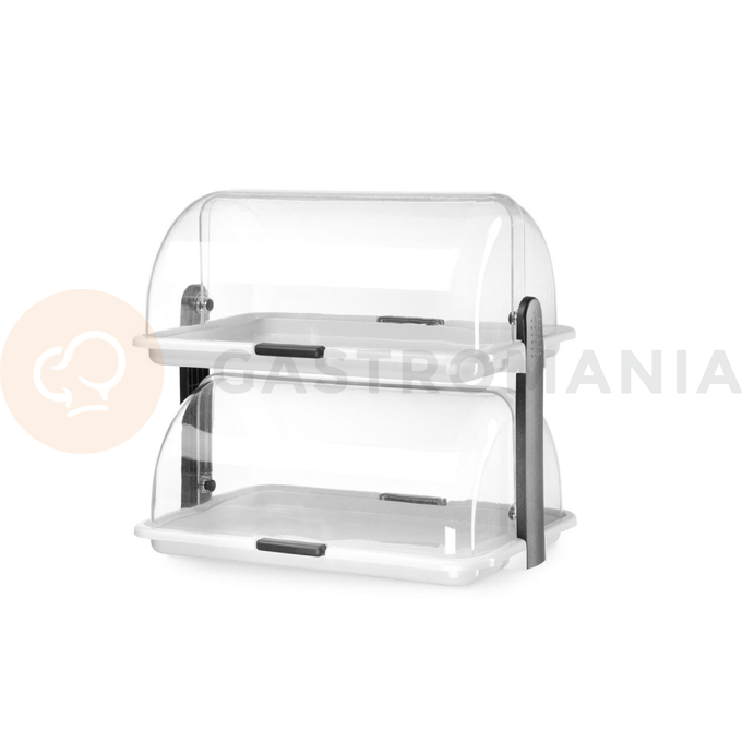 Vitrína roll-top - dvojitá, 380x260x355 mm | HENDI, 871768