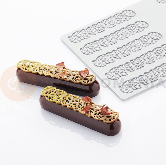 Silikonová forma na zdobení eclair, listy | PAVONI, PR003S