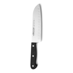 Nůž Santoku s kuličkovým hrotem, černý, 290 mm | ARCOS, Universal