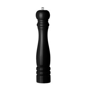 Dřevěný mlýnek na pepř, černý, 60x315 mm | HENDI, 469552