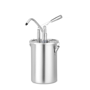 Nerezová nádoba na omáčku s dávkovačem, 4,5 l, 180x420 mm | HENDI, 558102