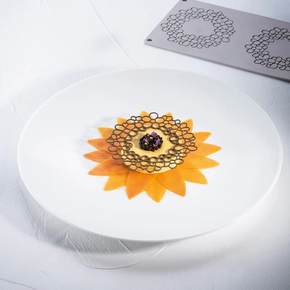 Silikonová forma na předkrm 3x květinový rámeček 115x1,5 mm, 300x175 mm | PAVONI, GG061S