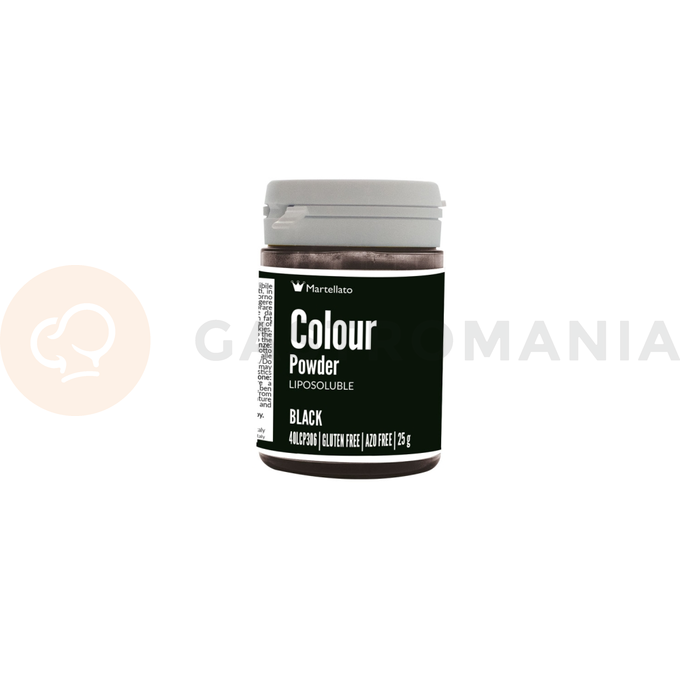 Barvivo potravinářské rozpustné v tucích 25 g - černé | MARTELLATO, Colour powder