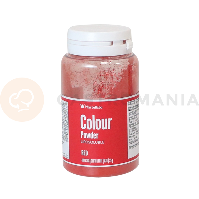 Barvivo potravinářské rozpustné v tucích 25 g - červené | MARTELLATO, Colour powder