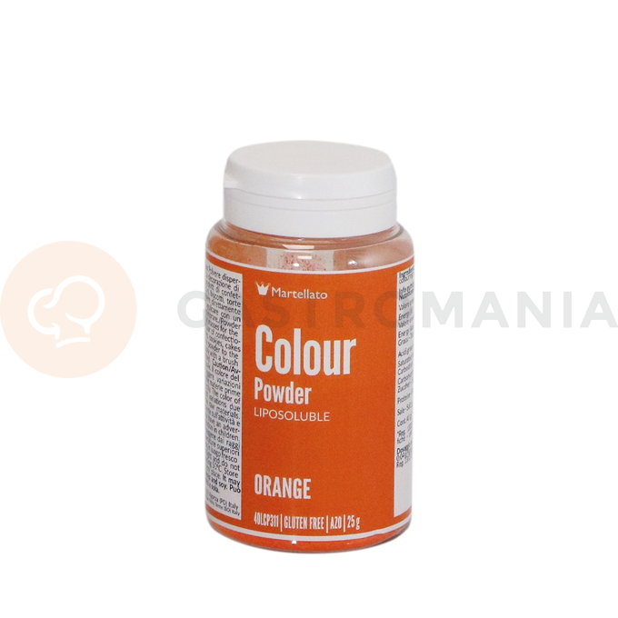 Barvivo potravinářské rozpustné v tucích 25 g - oranžové | MARTELLATO, Colour powder