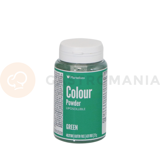 Barvivo potravinářské rozpustné v tucích 25 g - zelené | MARTELLATO, Colour powder
