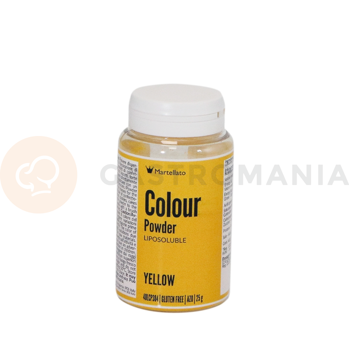Barvivo potravinářské rozpustné v tucích 25 g - žluté | MARTELLATO, Colour powder
