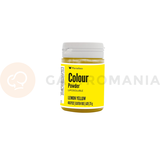 Barvivo potravinářské rozpustné v tucích 25 g - žluté | MARTELLATO, Colour powder