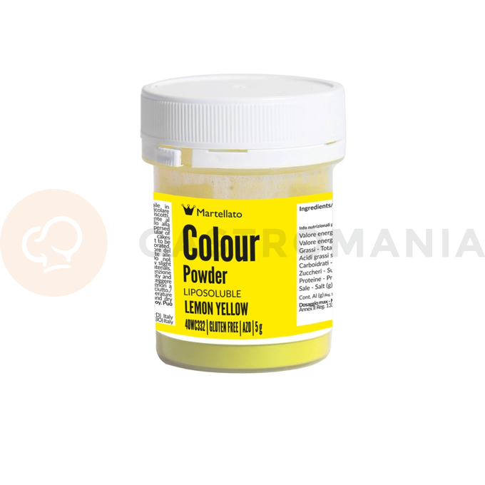 Práškové barvivo rozpustné v tucích 5 g - limetkově žluté | MARTELLATO, Colour powder