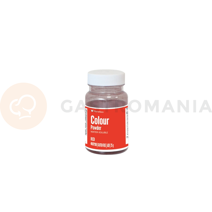 Barvivo v prášku rozpustné ve vodě 25 g - červené | MARTELLATO, Colour powder