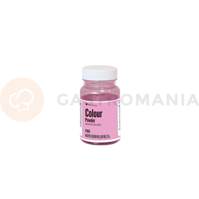 Barva v prášku, rozpustná ve vodě 25 g - růžové | MARTELLATO, Colour powder