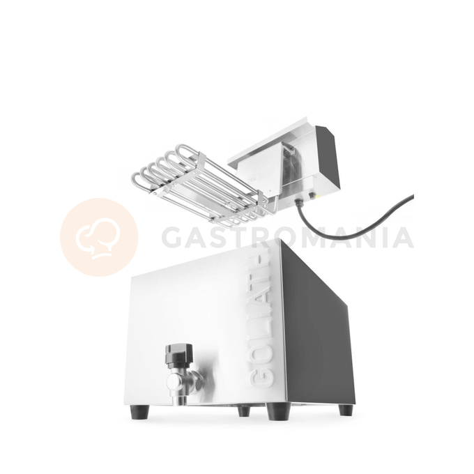 Fritéza XL s vypouštěcím kohoutkem, 10 l, 400V/10200W, 300x585x392 mm | HENDI, Goliath