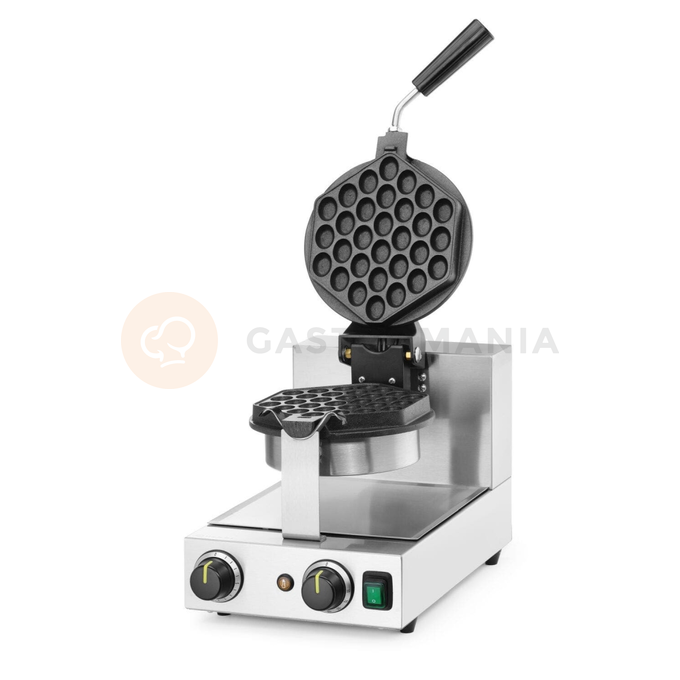 Rotační vaflovač Bubble Waffle, 1500 W, 255x560x318 mm | HENDI, 212196