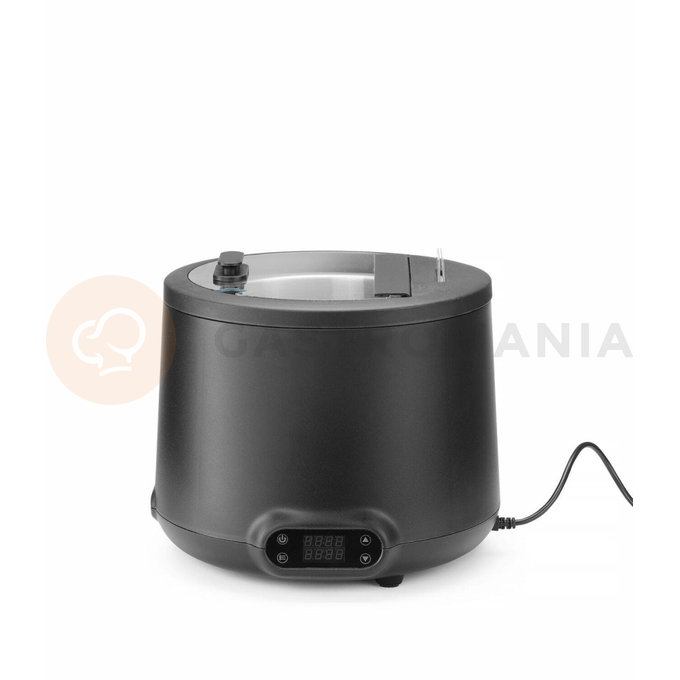 Kotlík na polévku 8 l, černý, 500 W, 365x325 mm | HENDI, Uniq