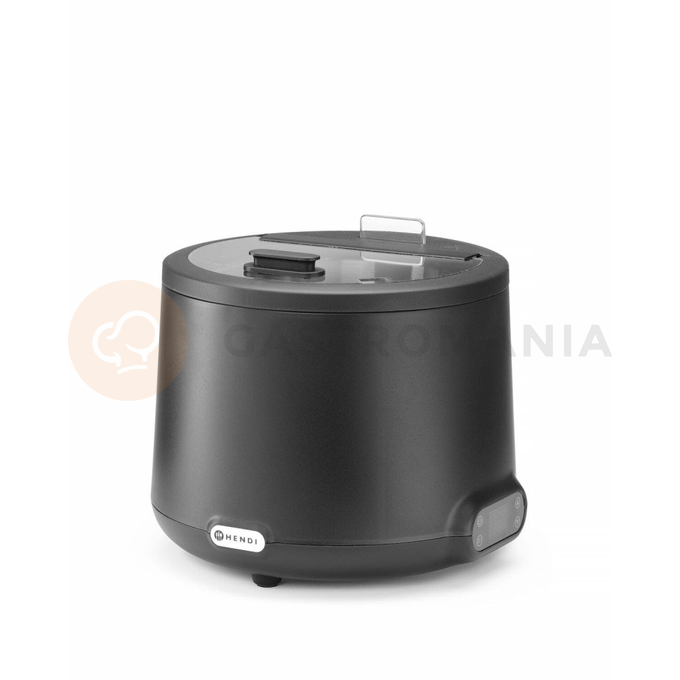 Kotlík na polévku 8 l, černý, 500 W, 365x325 mm | HENDI, Uniq